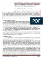 A Comparative Study of Employee Job Satisfaction in Public and Private Sector Banks in Rewari