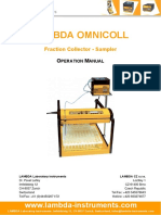 LAMBDA OMNICOLL Fraction Collector and Sampler Manual