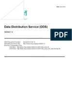 Data Distribution Service (DDS) : OMG Document Number: Formal/2015-04-10 Standard Document URL: Machine Consumable Files