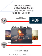 Canadian Marine Cadastre: Building On Lessons From The Us Gulf of Mexico