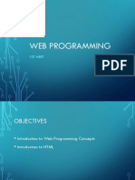 Web Programming: 1St Meet