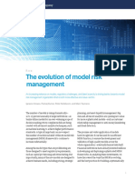 The Evolution of Model Risk Management