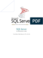 SQL Server: Investigation Work