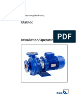 Closed-Coupled Pump Etabloc Installation-Operating Manual