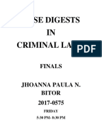 Criminal Law 1 Finals Case Digests (Bitor, Jhoanna Paula N. 2017-0575)