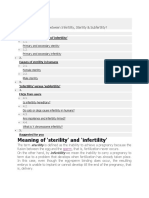 Meaning of Sterility' and Infertility': What's The Difference Between Infertility, Sterility & Subfertility?