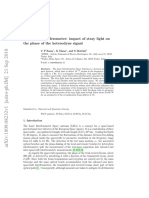 The LISA Interferometer: Impact of Stray Light On The Phase of The Heterodyne Signal