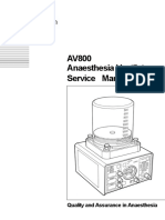 Ventilador de Anestecia AV 800 Service Manual PDF