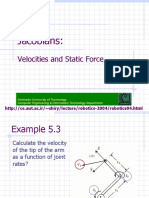 Jacobian and Static Force