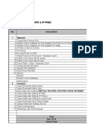 Detail Boq - Network & Ip Pabx: No. Descirption I Material