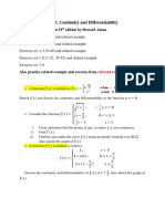 Math 157 (Limit, Continuity & Differentiability) Exercise Set 1