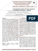 Effect of Î'-Citronellol On Hydrolytic Enzyme Secretion, Ergo Sterol Biosynthesis and Bio Film Formation in C. Albicans