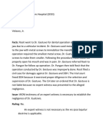 Rosit Vs Davao Doctors Hospital (2015) - GEN - Expert Witness Is Necessary To Establish Negligence. XPN - If Res Ipsa Loquitour Is Applicable