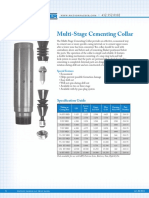 Multi-Stage Cementing Collar: Specification Guide