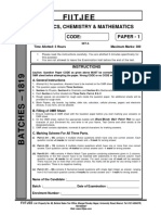 Phase Test 2 Jee Advanced Paper 1 30.09.2018 Dwpa89a01 b01