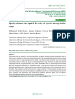 Species Richness and Spatial Diversity of Spiders Among Fodder Crops