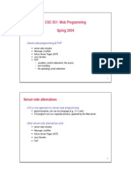 CSC 551: Web Programming Spring 2004: Server-Side Programming & PHP