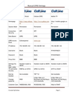 Manual GPRS Settings