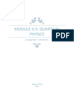 MODULE 4.5 Quantum Physics