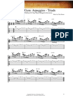 Guitar Gym: Arpeggios - Triads: Level 1 - Workout #1 - Top Three Strings - 1st Inversion