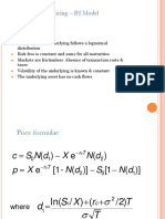 Option Pricing - BS Model: Assumptions