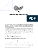 First-Order Equations: 1.1 The Simplest Example