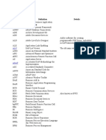 Some Acronyms: Acronym Details