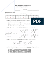 CHEM1280 2012 13 Midterm Exam Solution PDF