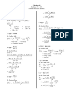 Calculus 2-3 - 2-4 Review Worksheet Answers