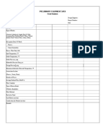 Preliminary Equipment Data Fired Heaters: Item Number Service