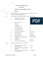 Technical Specifications Section-Iii 1. Technical Description of ACSR 'SNOWBIRD' Conductor Details of Conductor