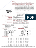 Low Impedance and Long-Life For Filtering, Bypassing and Power Supply Decoupling