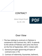 Contract: Abdul Majid Khalil (LL.M, UK)