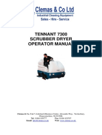 Tennant 7300 Operator Manual