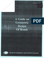 REAM Guidelines On Geometric Design of Roads