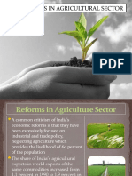 1991 Reforms in Agricultural Sector