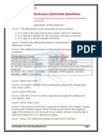 Digital Electronics Interview Questions