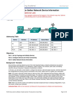 11.3.4.6 Lab - Using The CLI To Gather Network Device Information - ILM