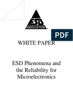 ESD Phenomena and The Reliability For Microelectronics