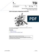 Valve and Injector Adjustment With VEB