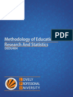 Dedu404 Methodology of Educational Research and Statistics English PDF