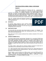 Technical Specification For Electrical Wiring / Panels / Switchgear 1.0 General Requirements