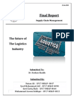 SCM Final Report On Logistics