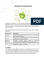 Application Components: Activities