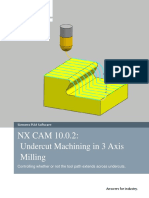 Undercut Machining in 3 Axis Milling