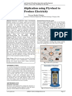 Power Multiplication Using Flywheel To Produce Electricity