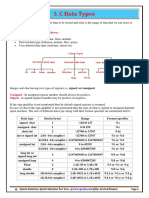 C Data Types: Data Type Can Be Classified As Follows