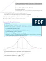 Properties of A Normal Distribution: Guidelines