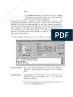 Element Information: Element Data: - Shows The Element's Geometry, Tag Values, Database