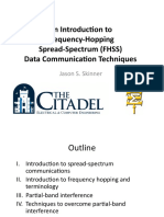 An Introduc+on To Frequency - Hopping Spread - Spectrum (FHSS) Data Communica+on Techniques